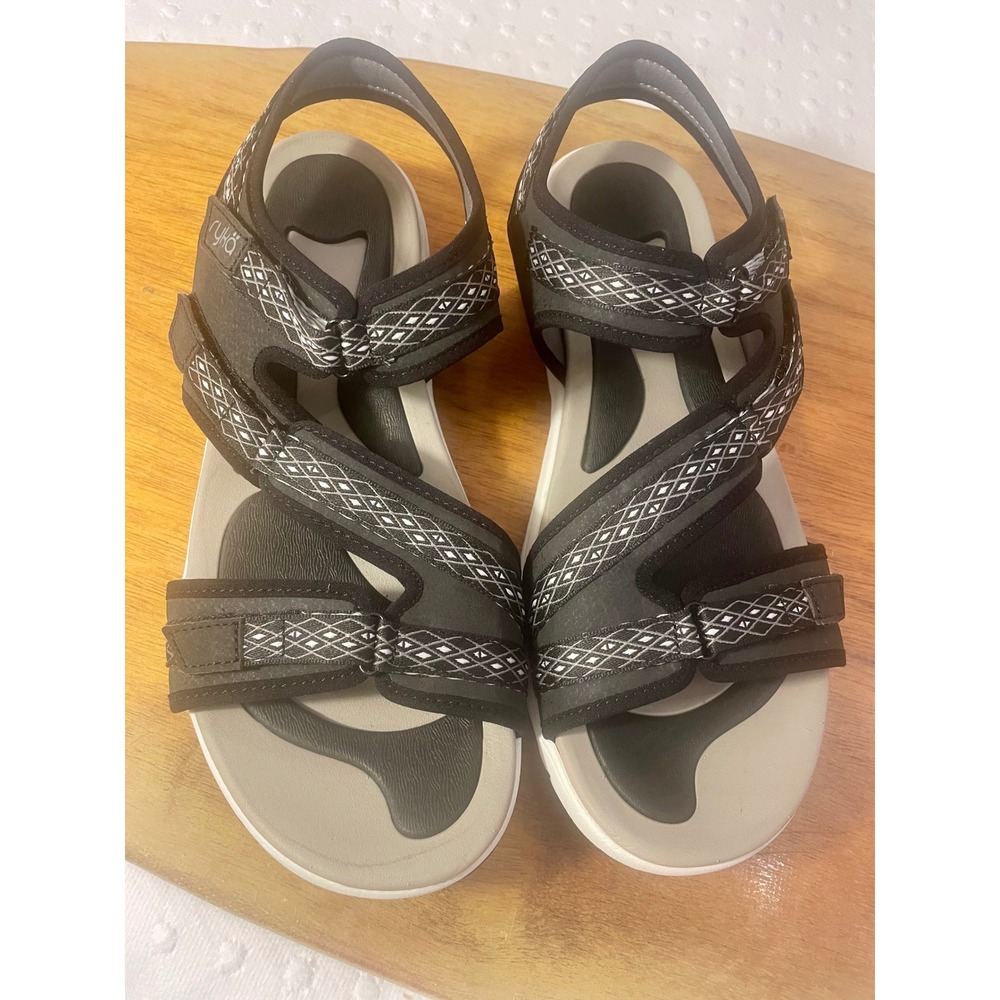 Ryka Ginger Womens Walking Hook and Loop Strap Sandals Hiking Shoes Sport 12M